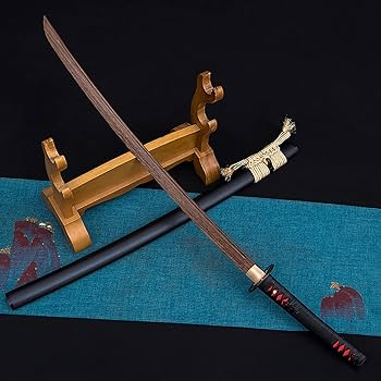 Amazon.co.jp: ローズウッドブレード木刀、刀付き手作り木製刀、剣道